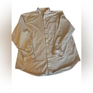 Old Navy Tan and White Striped Shirt